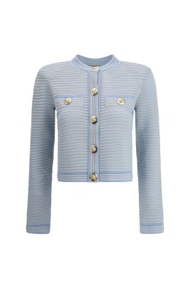 cardigan-tricote-gaufre-avec-boutons-dores