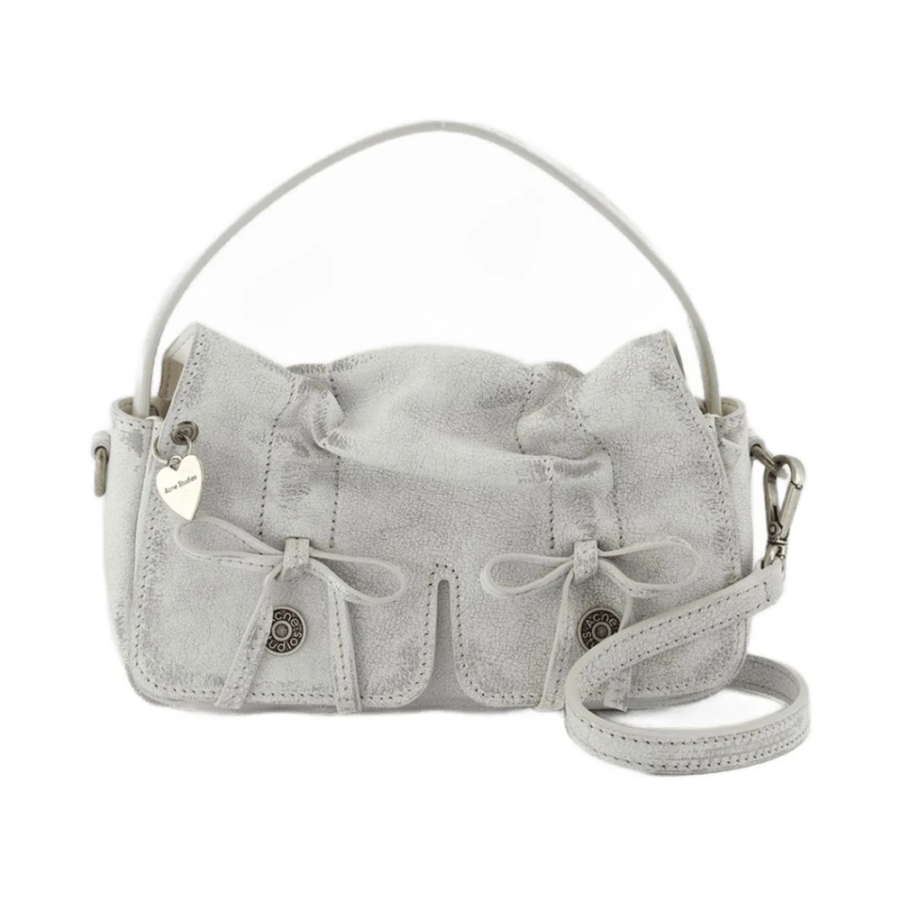 Acne Studios Women's White Vintage Crossbody Leather Bag