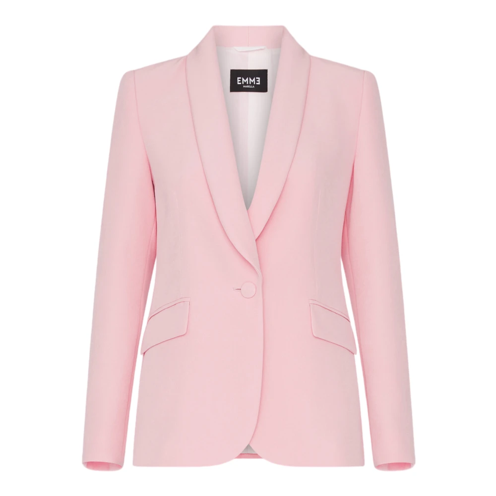 Emme DI Marella Getailleerde blazer met revers Pink Dames