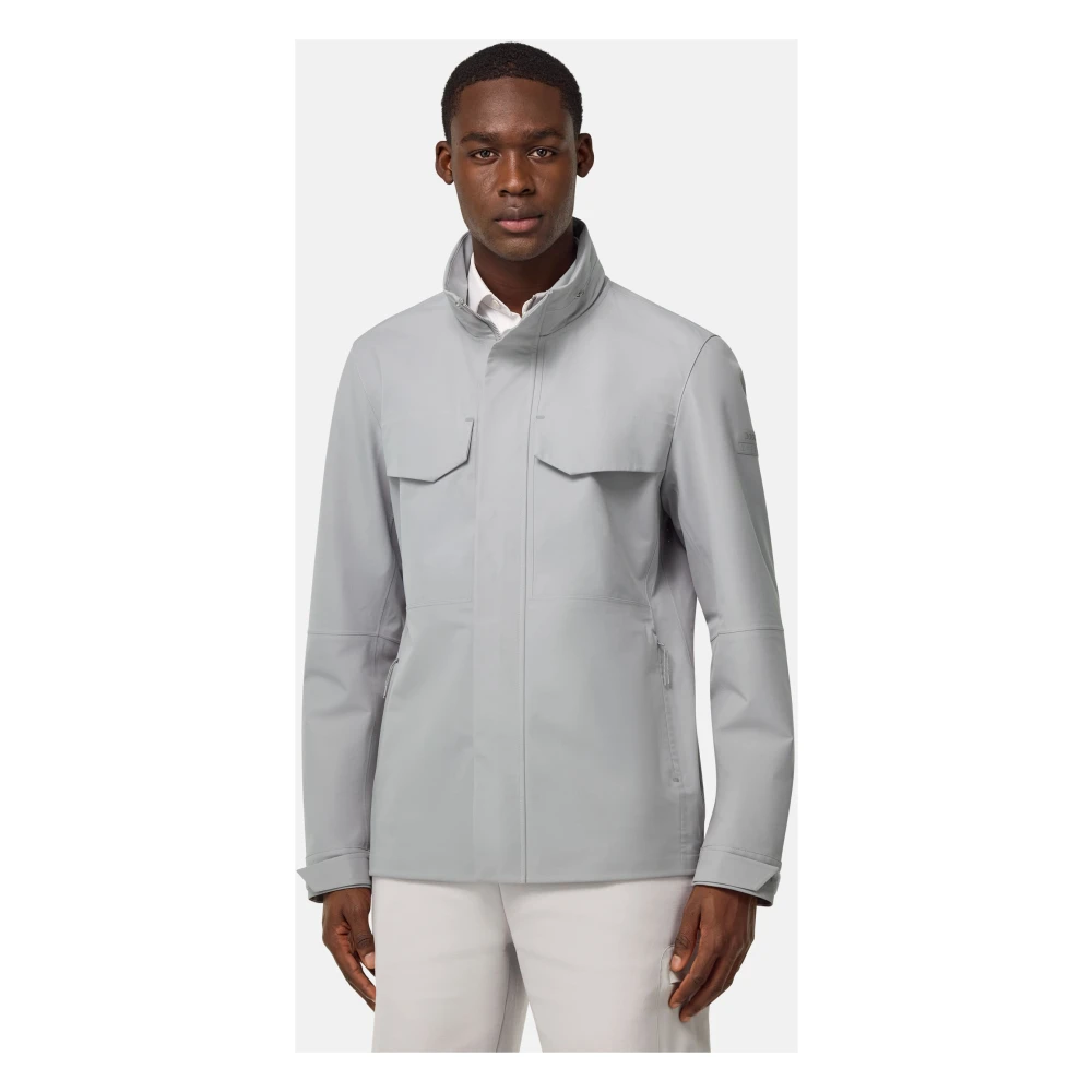 Boggi Milano B Tech Field Jacket in technische stof Blue Heren
