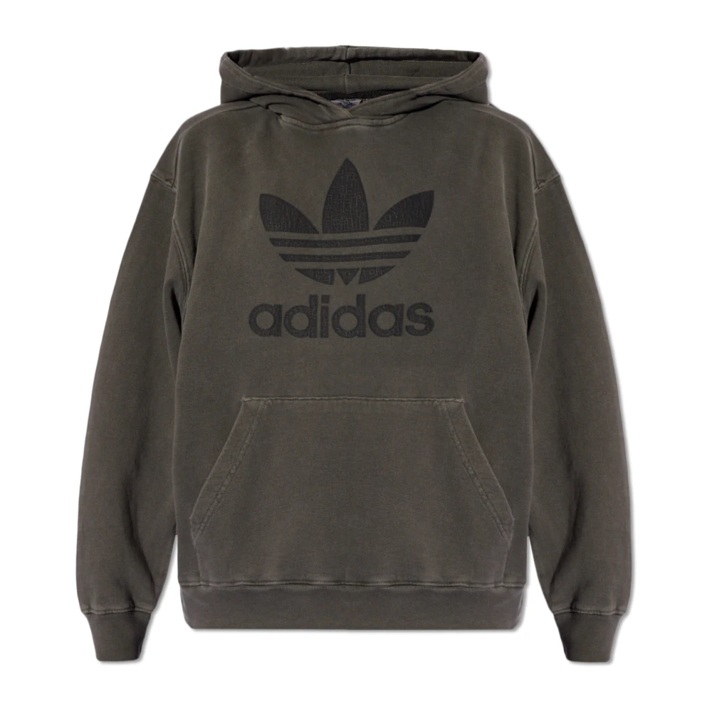 Adidas Originals Katoenen hoodie Gray Dames