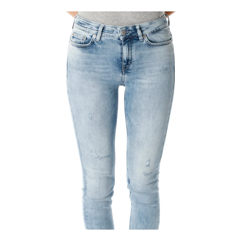 drykorn Mid Waist Skinny Fit Jeans Blue Dames