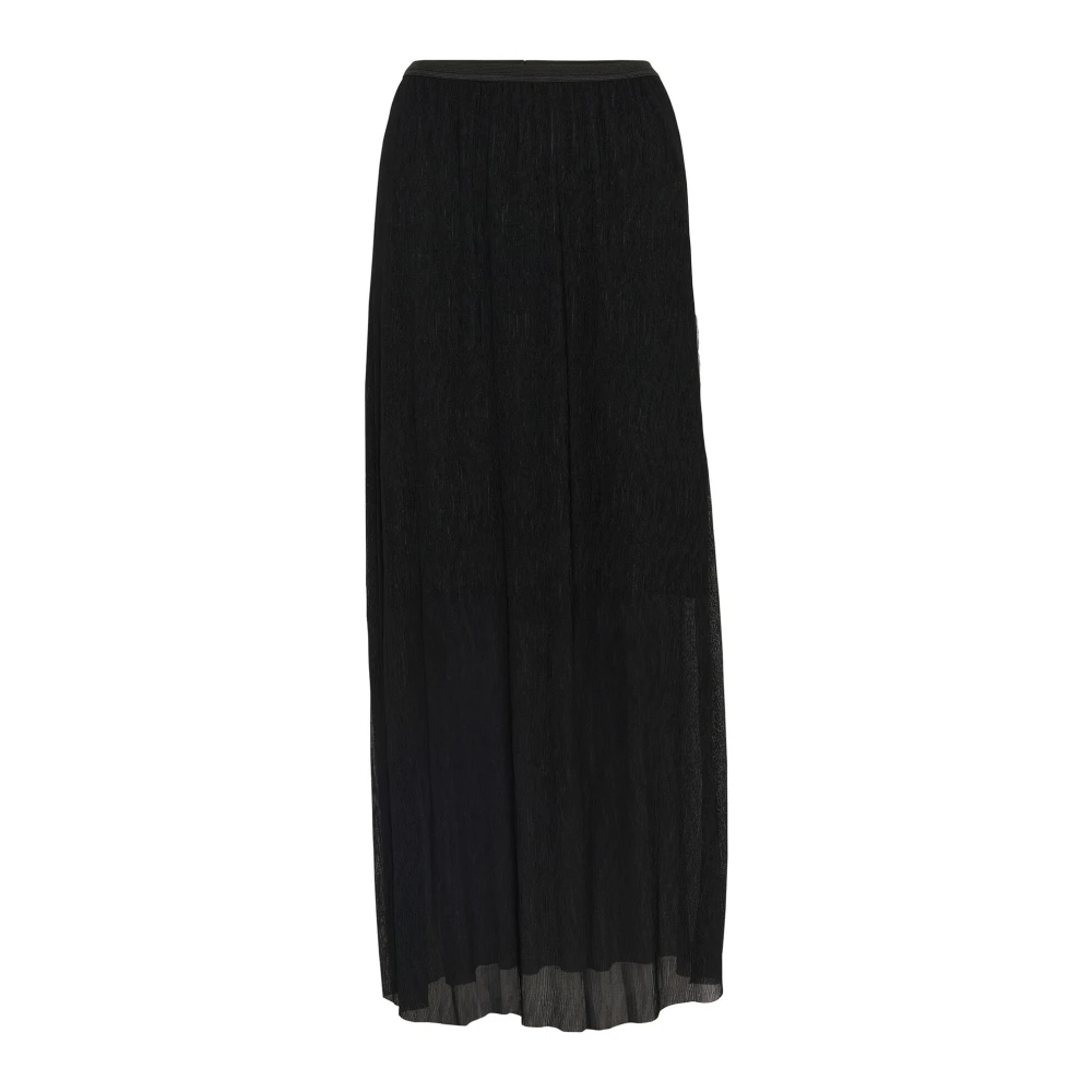Cream Elegante Mesh Rok in Pitch Black Dames