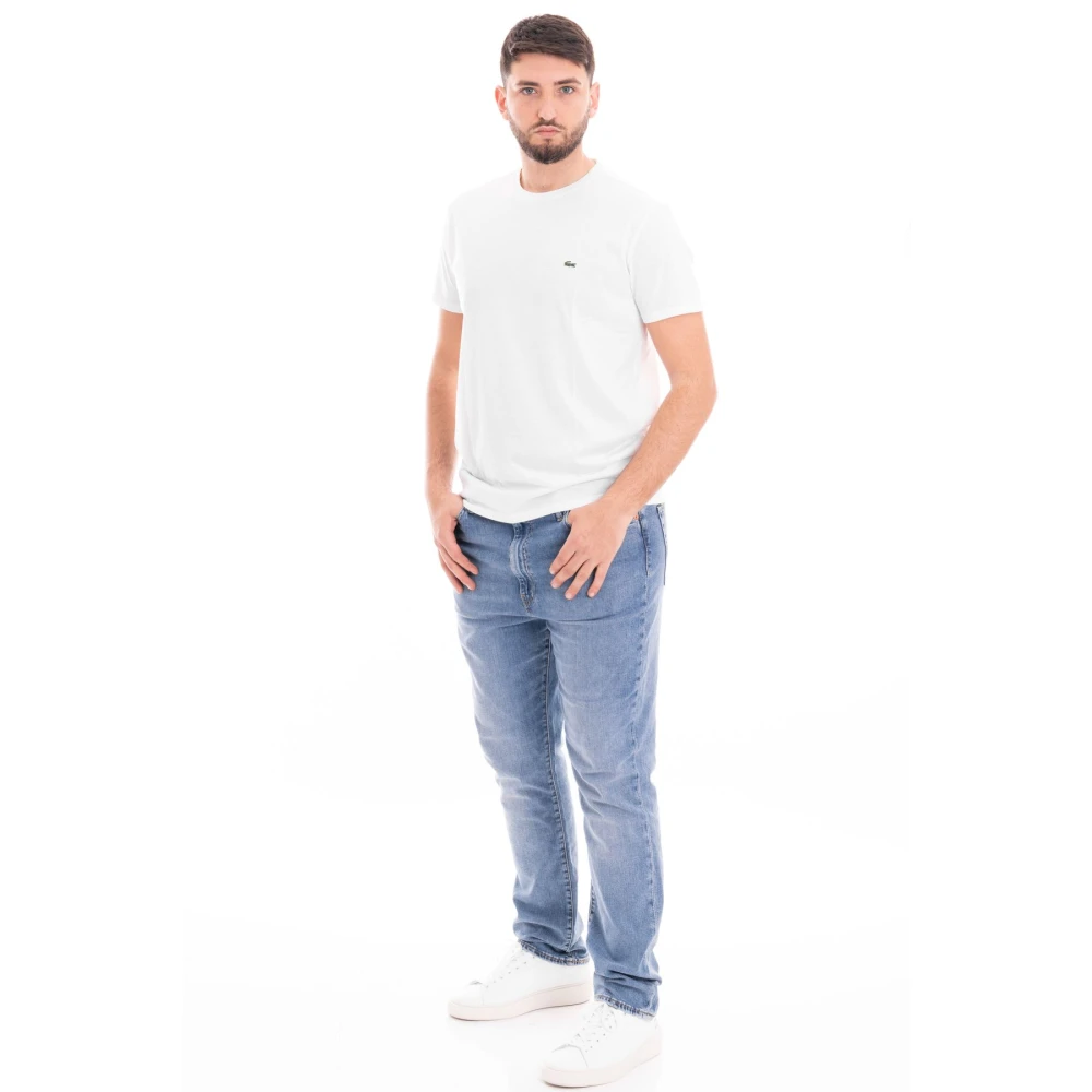 Lacoste Heren Crew Neck T-Shirt White Heren