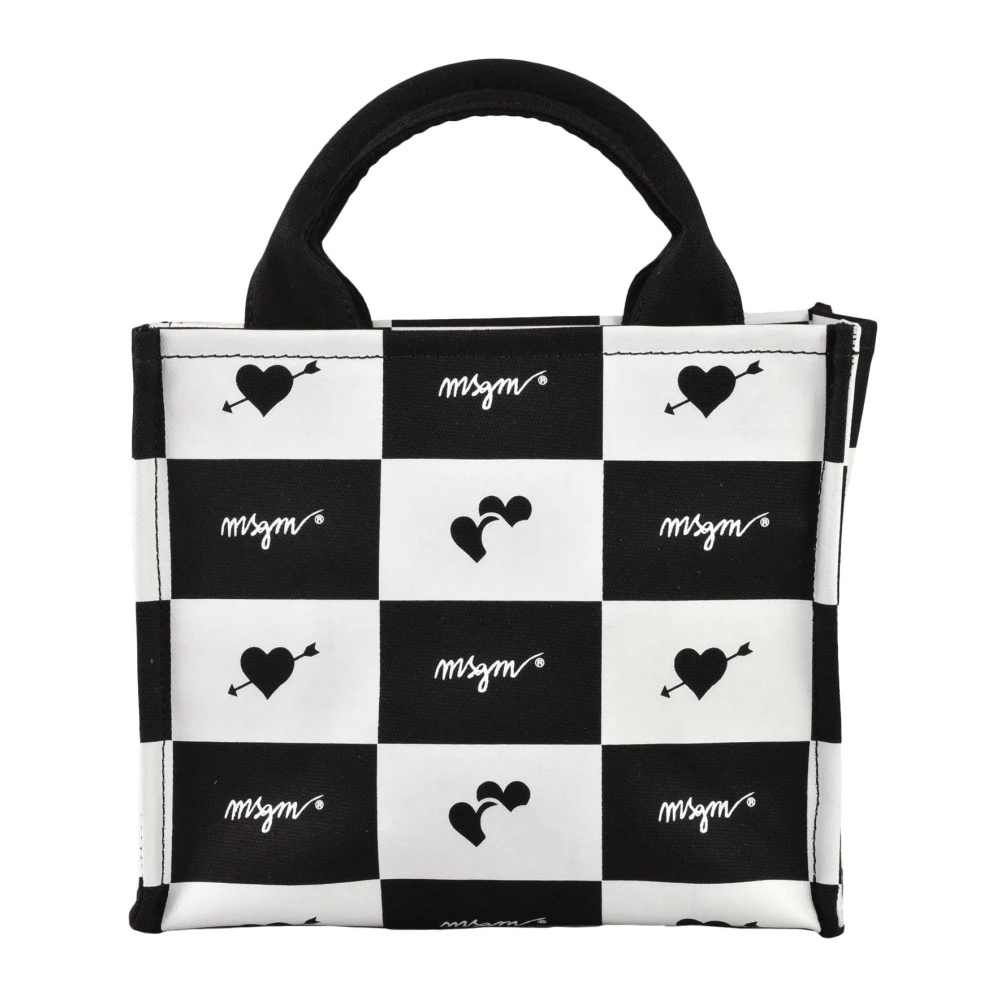 Msgm Katoenen Schoudertas Multicolor Dames