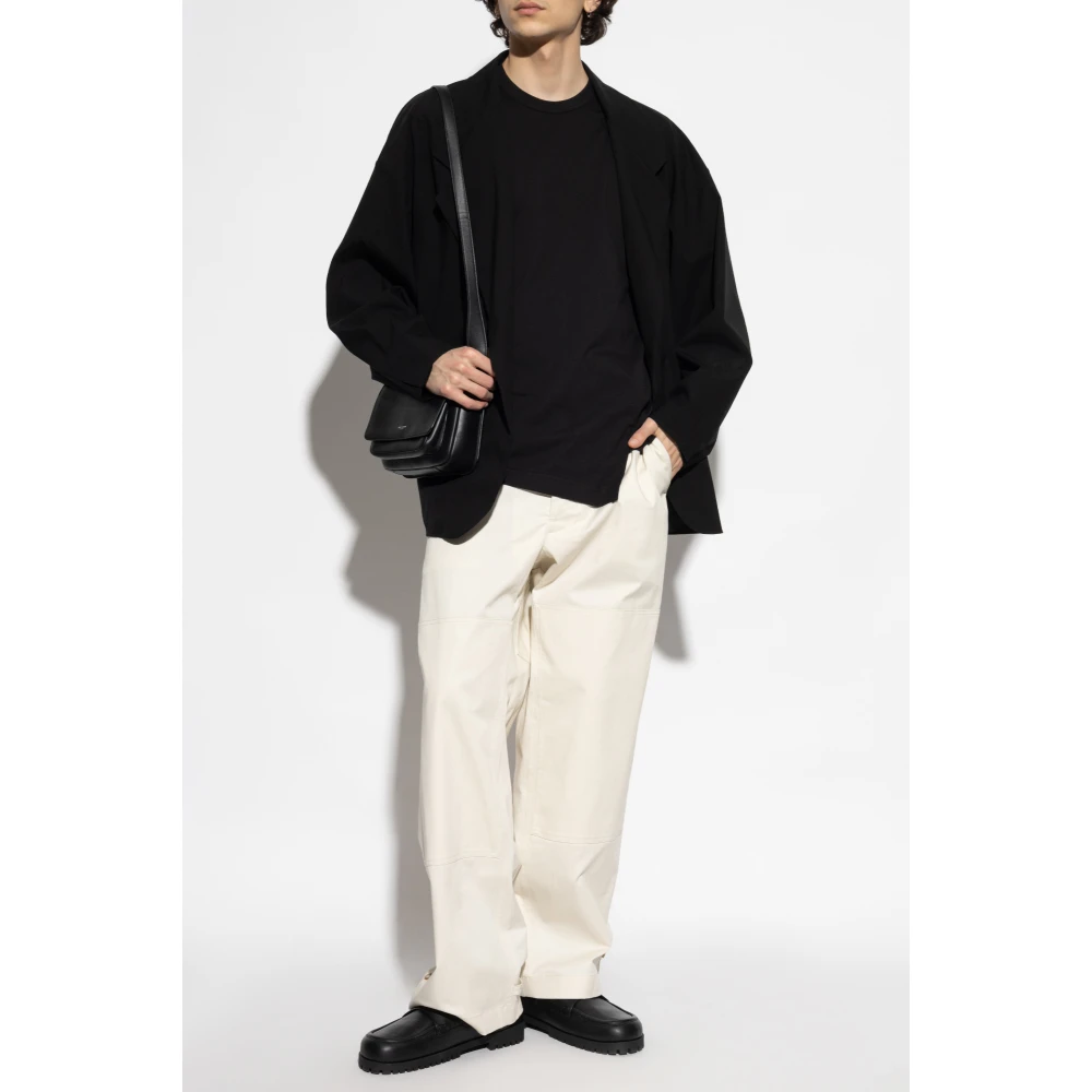 Comme des Garçons T-shirt met asymmetrische zoom Black Heren
