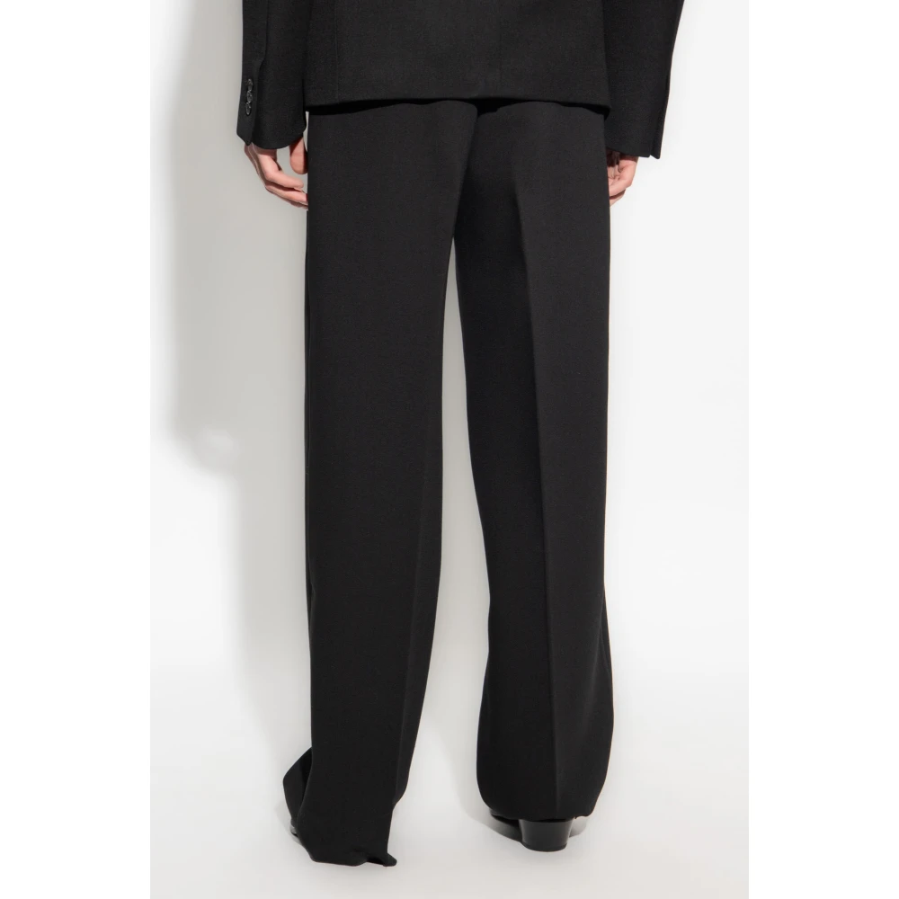 Off White Wollen plooirokbroek Black Heren
