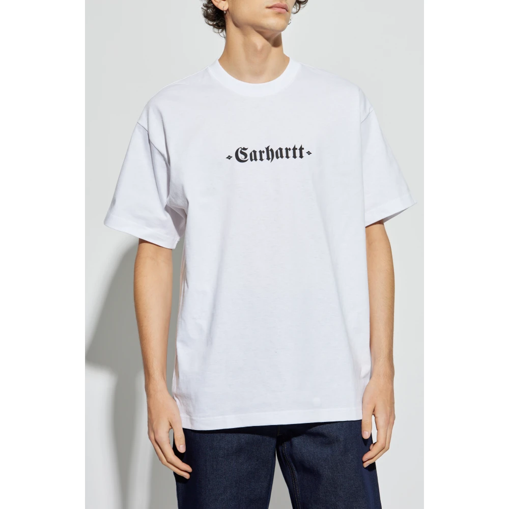 Carhartt WIP T-shirt met logo White Heren
