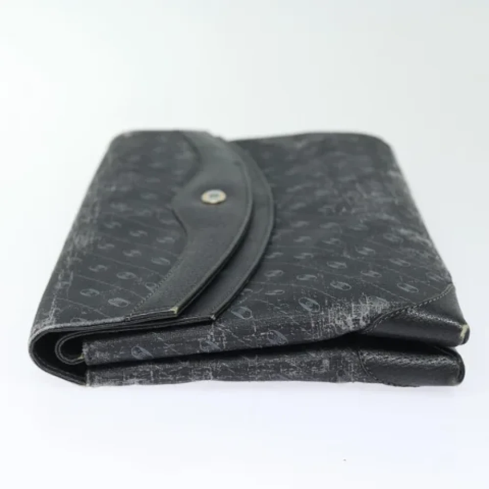 Gucci Vintage Pre-owned Leather clutches Black Dames