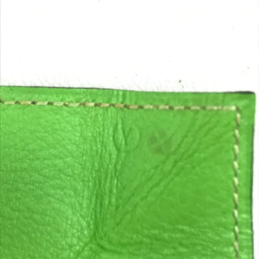 Hermès Vintage Pre-owned Leather wallets Green Dames