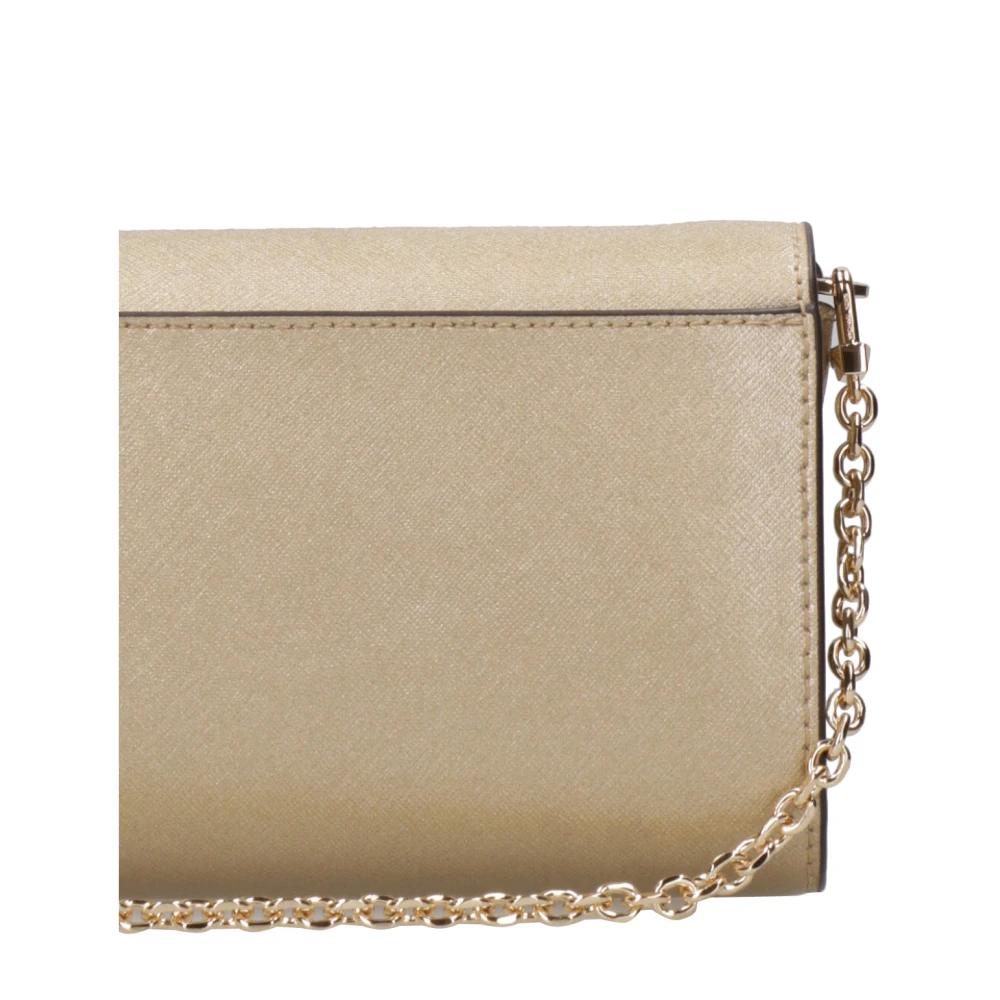 Michael Kors Golden Chain Schoudertas Beige Dames