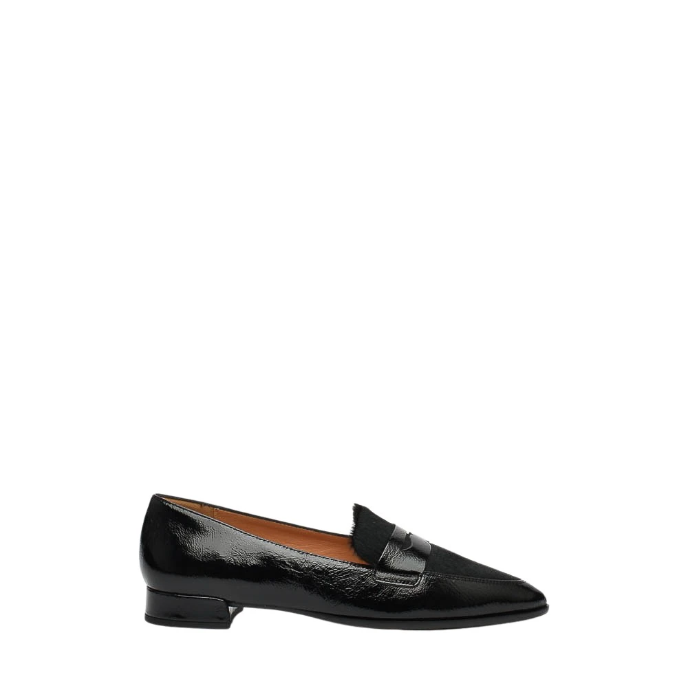 Status Svart lack ballerina Black, Dam