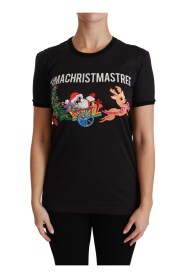 Black #ImAChristmasTree Crewneck Top T-shirt