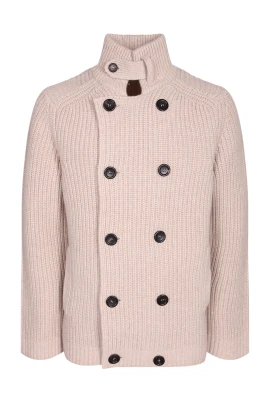 Double Breasted Sweater Jacket