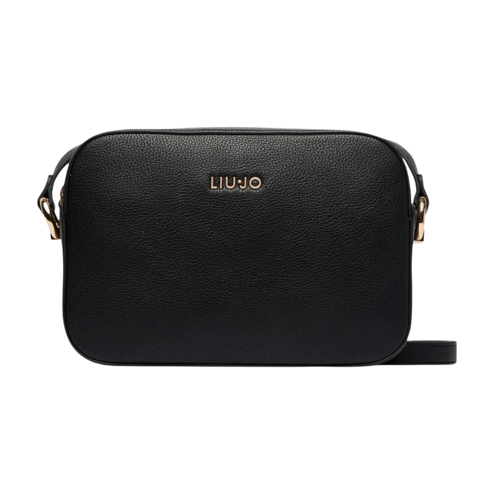 LIU JO - Borsa a tracolla nera in ecopelle - Donna - Taglia UNI - Immagine 6
