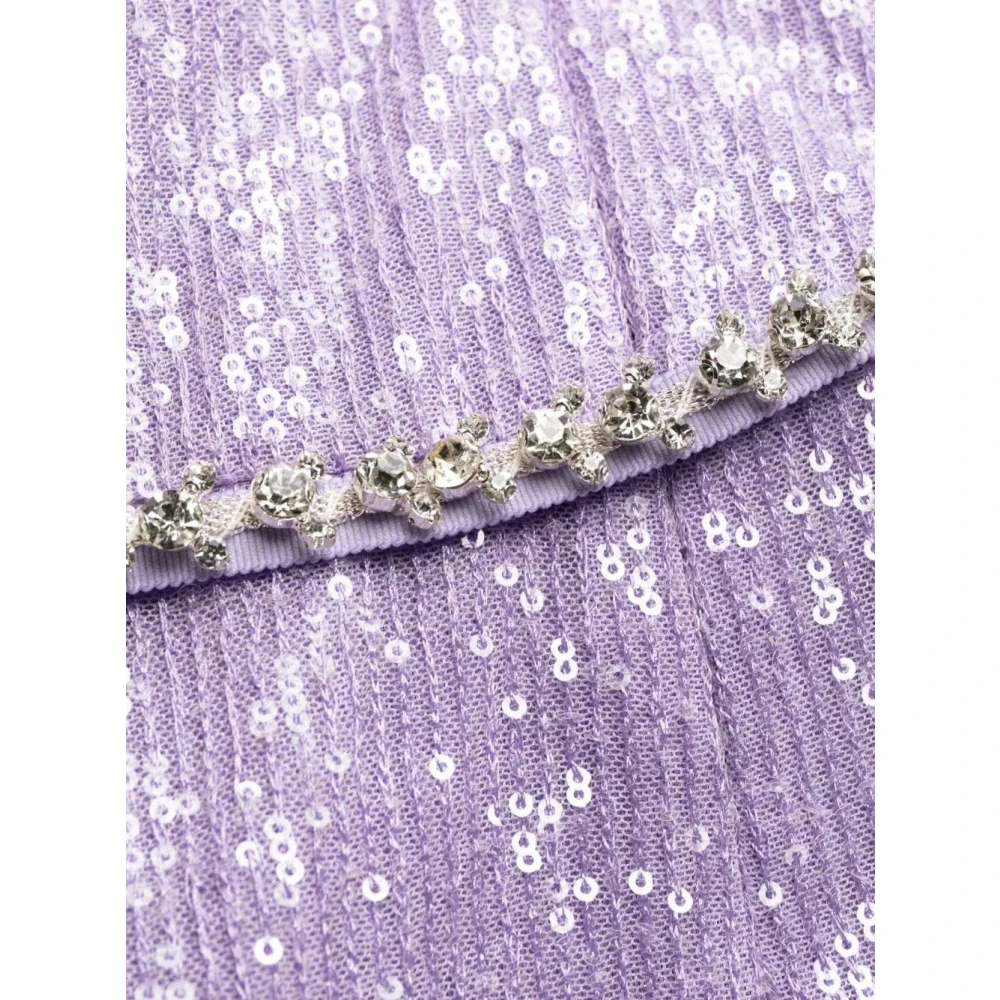 Self Portrait Midi Dresses Purple Dames