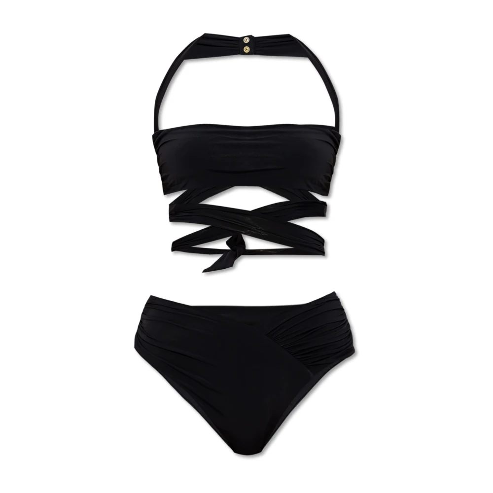 Balmain Women's Black Two-Piece Swimsuit - Bikinis - Xs - Swimwear