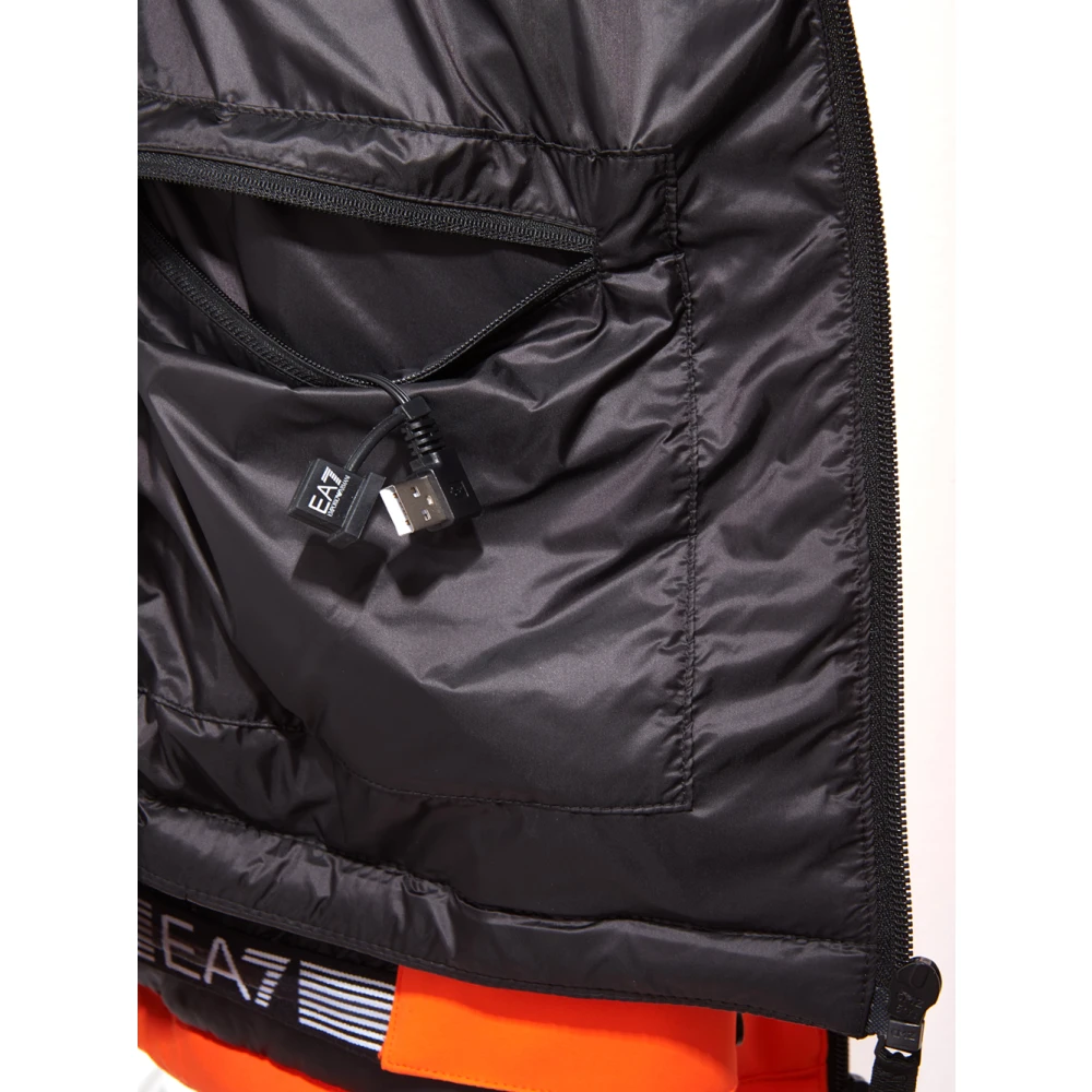 Emporio Armani EA7 Fluorescerende Oranje Technische Jas Orange Heren