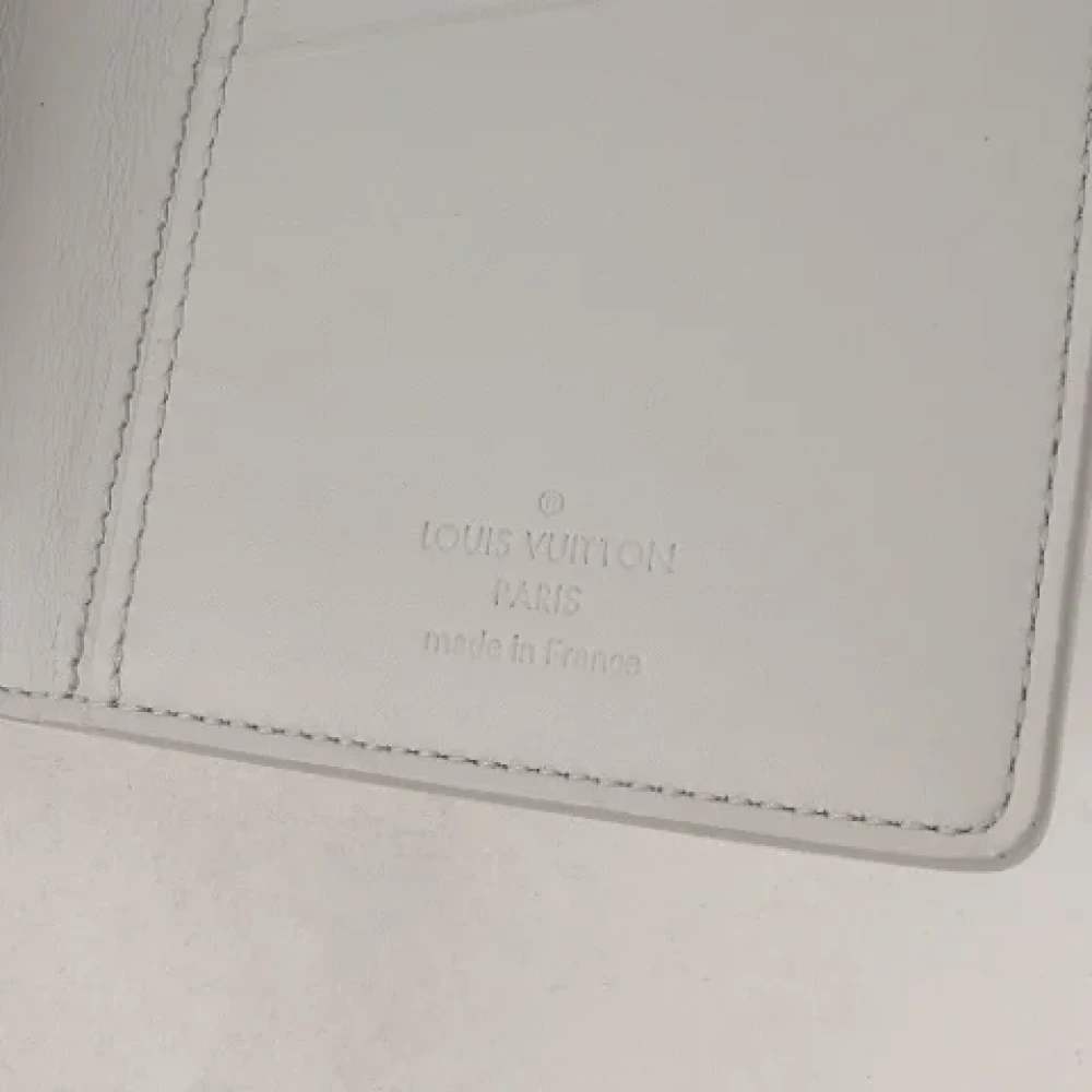Louis Vuitton Vintage Pre-owned Leather wallets White Heren