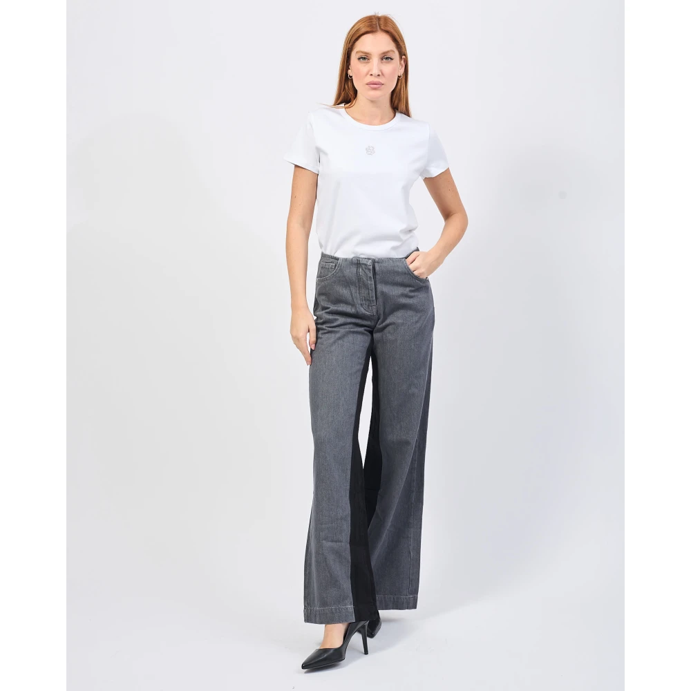 PATRIZIA PEPE Grijze Elegante Jurk Gray Dames