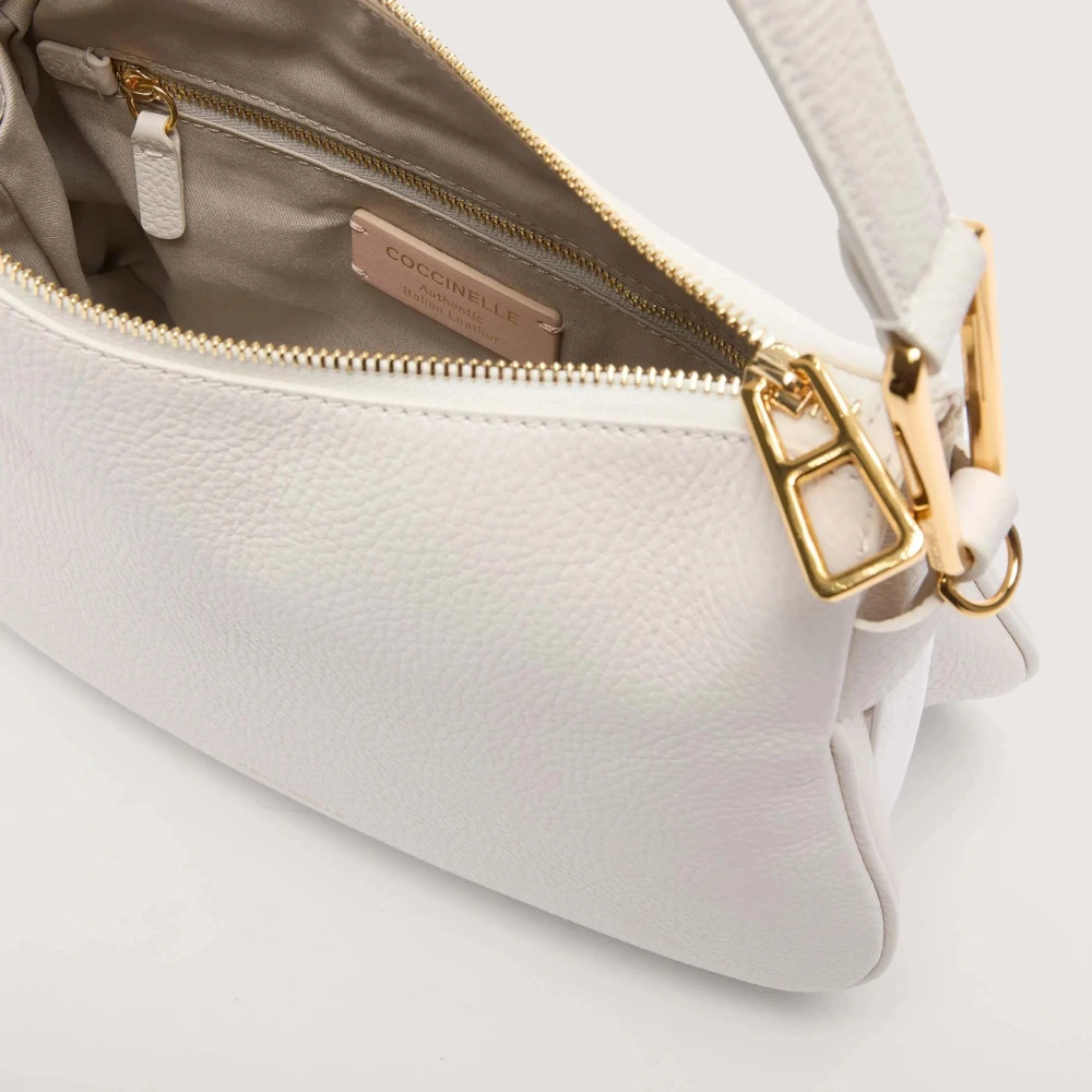 Coccinelle Witte Magie Leren Tas White Dames