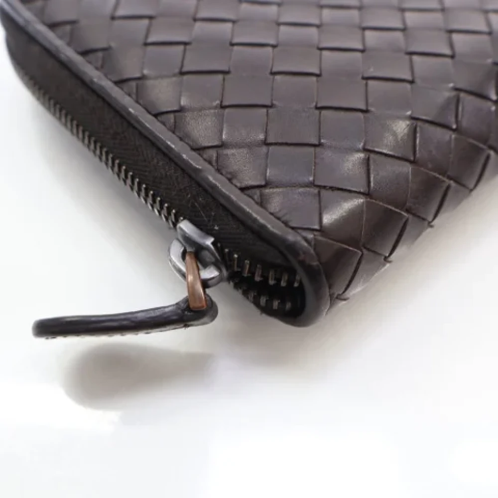 Bottega Veneta Vintage Pre-owned Leather wallets Brown Dames