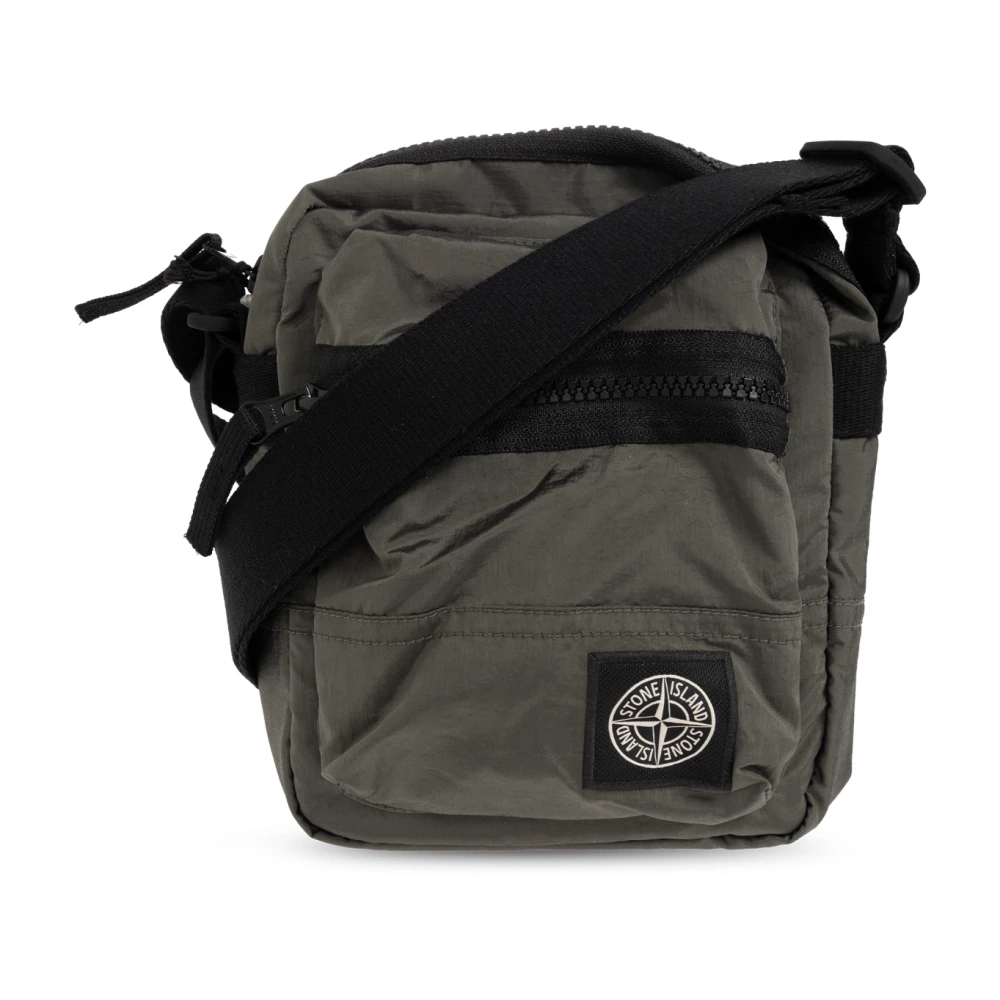 Stone Island Uomo Verde - Logo Bag - Bags - One Size