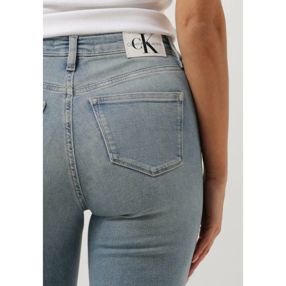 Calvin Klein High Rise Skinny Jeans Blue Dames