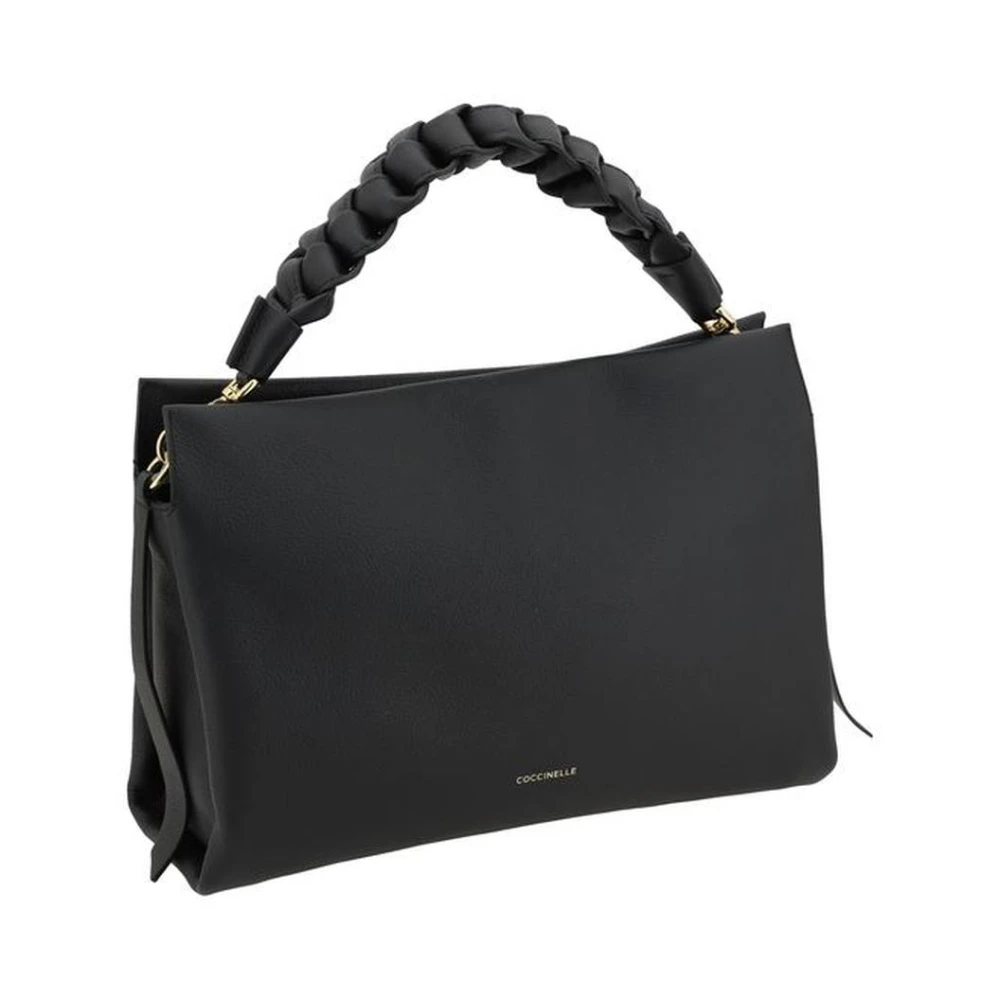 Coccinelle Stijlvolle Gevlochten Handtas Black Dames