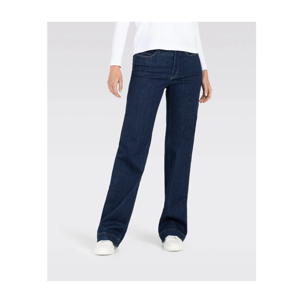 MAC Droom Wijd Flex Denim Jeans Blue Dames