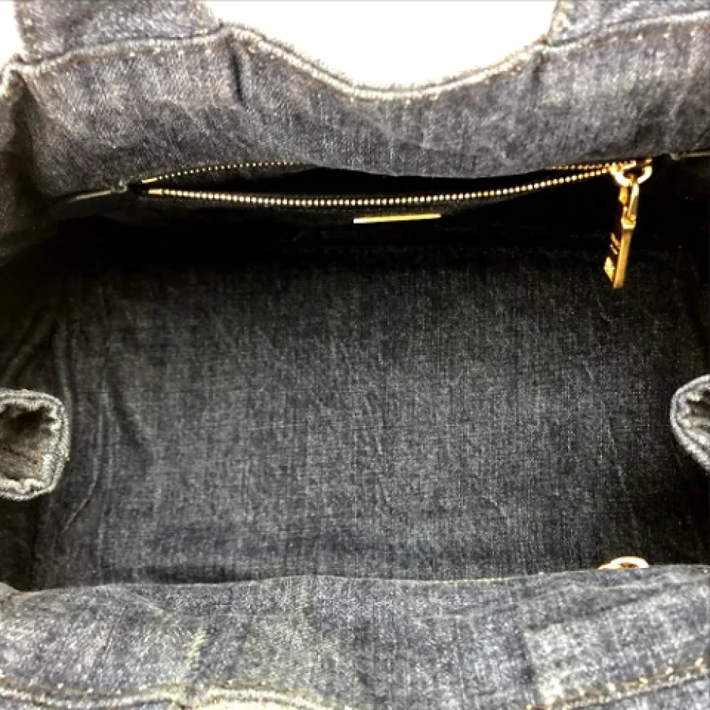 Prada Vintage Pre-owned Denim prada-bags Blue Dames