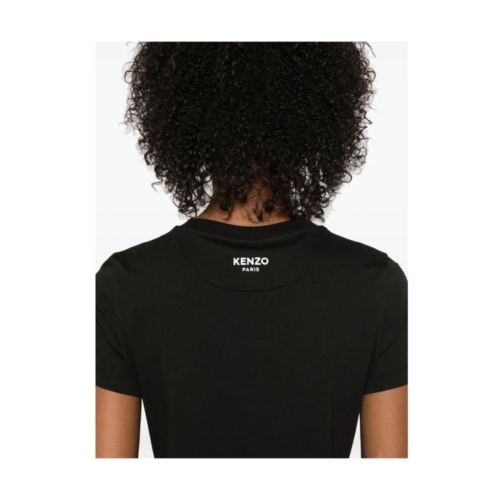 Kenzo Zwart Crew Neck Korte Mouwen T-shirt Black Dames