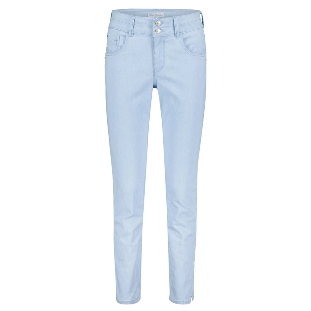 Red Button Jeans Blue Dames