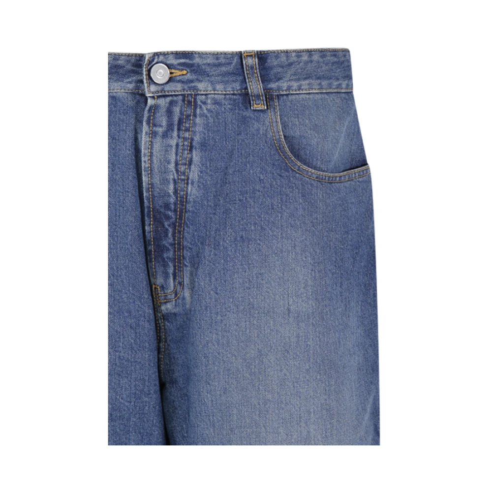 Alaïa Vintage Knit Band Pant Blue Dames