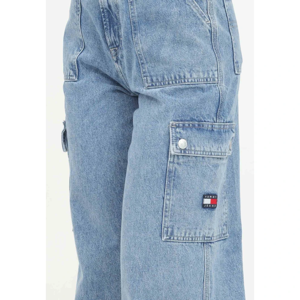 Tommy Jeans Claire Loose High-Waisted Streetwear Jeans Blue Dames