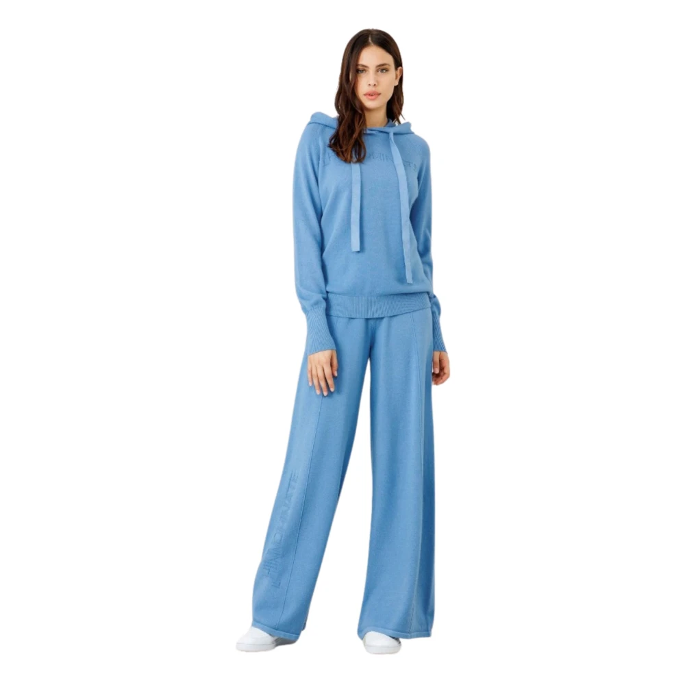 Hinnominate Avion Blue Gebreide Broek Blue Dames