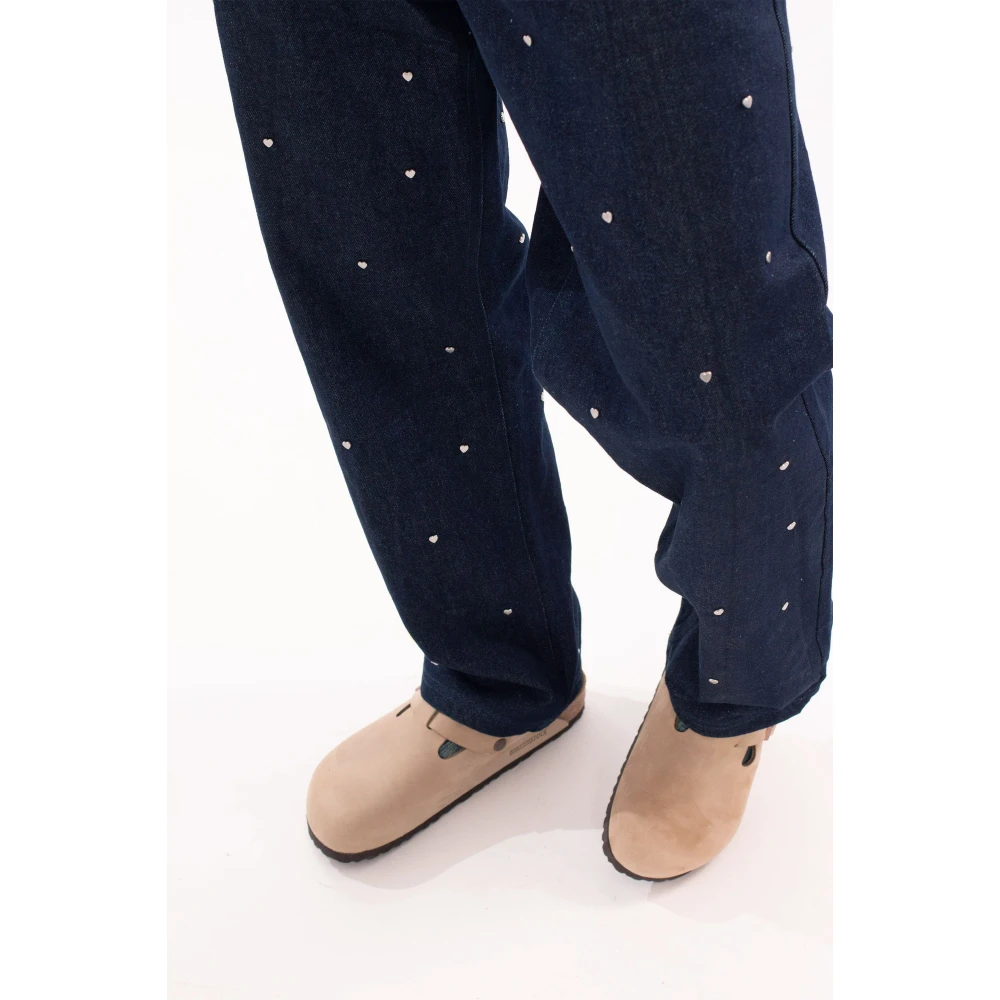 Arte Antwerp Navy Heart Rivets Jeans Blue Heren