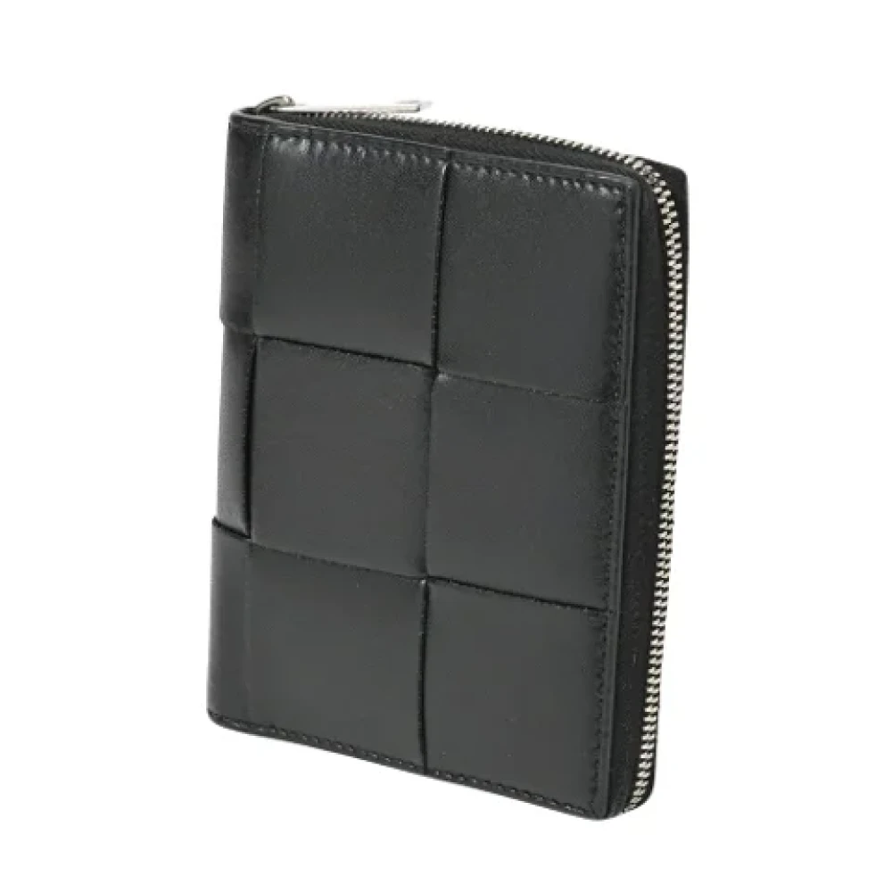 Bottega Veneta Vintage Pre-owned Leather wallets Black Dames