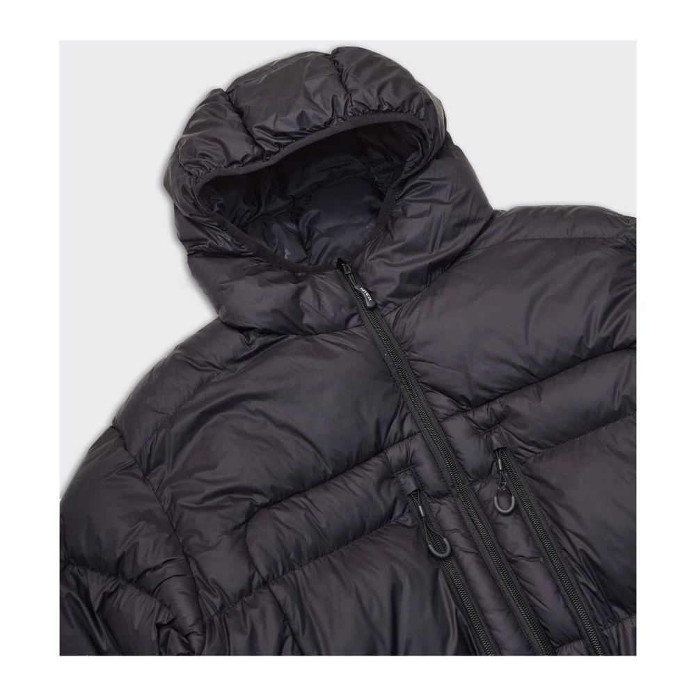 Iuter Zwarte Storm Puffer Jas Black Heren