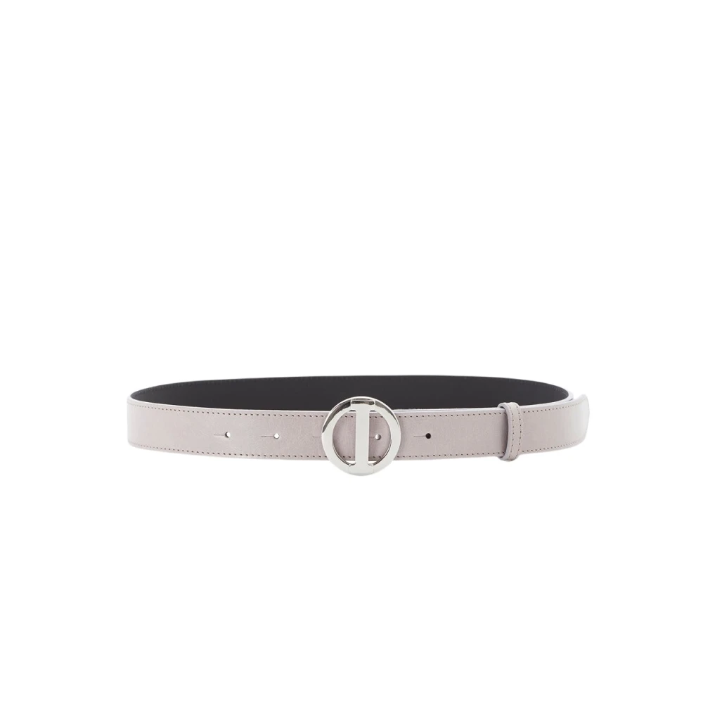 Iceberg Leren Riem met logo Gray Dames