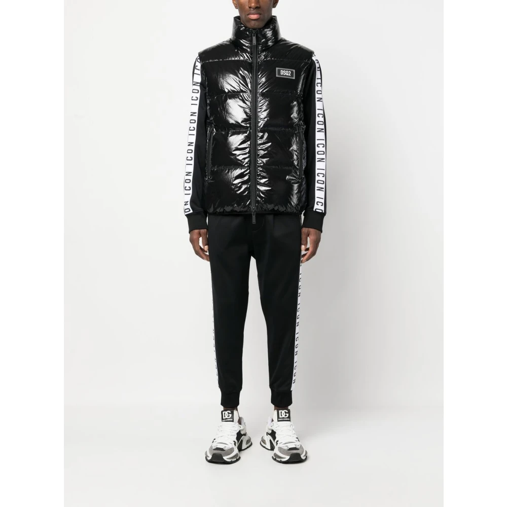Dsquared2 Zwarte Gilet Vest voor Mannen Black Heren