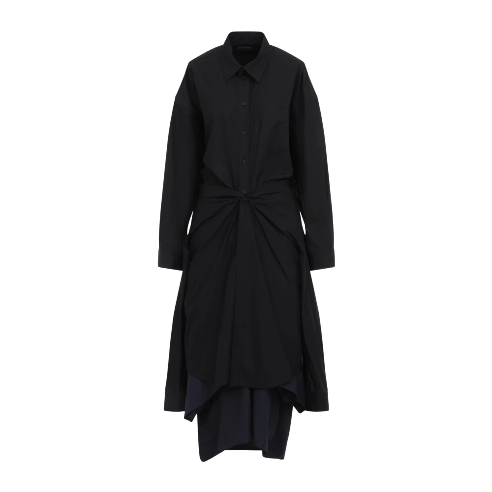 Balenciaga Zwart Katoenen Overhemd Black Dames