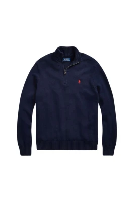 HALFZIP STICKAD TRÖJA