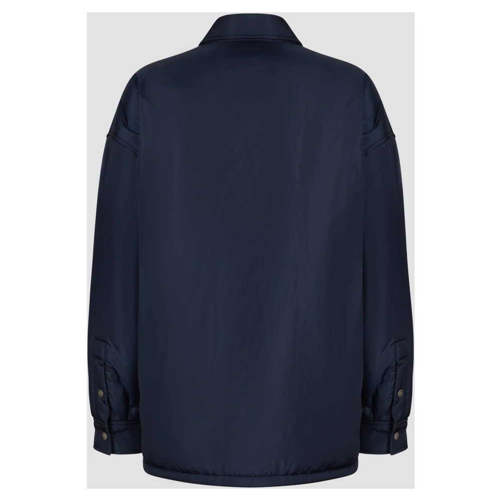 add Oversize Shirt IN Nylon Bright Blue Dames