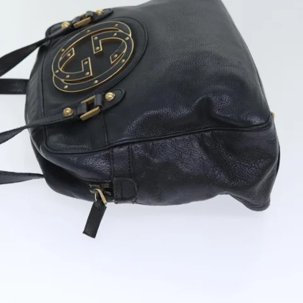 Gucci Vintage Pre-owned Leather gucci-bags Black Dames