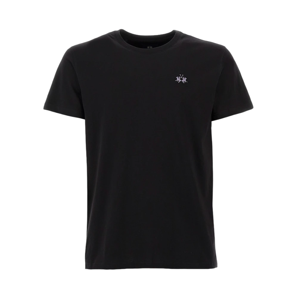 La Martina Essential Short Sleeve T-Shirt - Male - T-Shirts - Black - 2XL - Tops