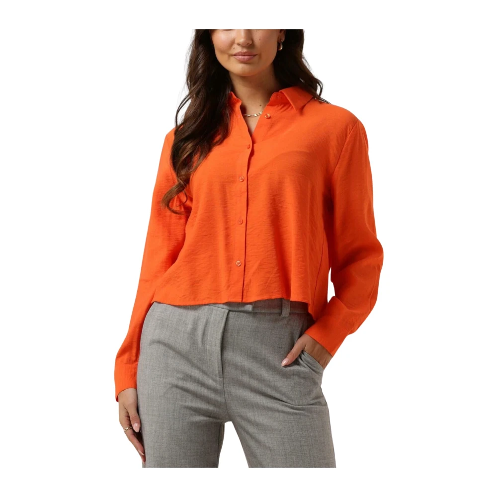 Modström Oranje Blouse: Stijlvol en Elegant Orange Dames