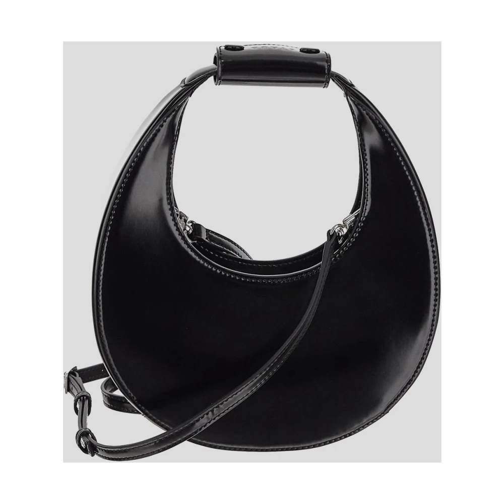 Staud Leren schoudertas Black Dames