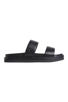 black-double-flat-sandals