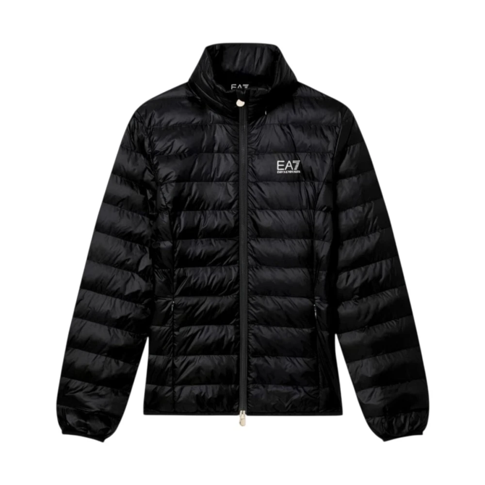 Emporio Armani Ea7 Vrouw Zwart Jassen Dames, Xl, Polyester, Light Padded Jacket